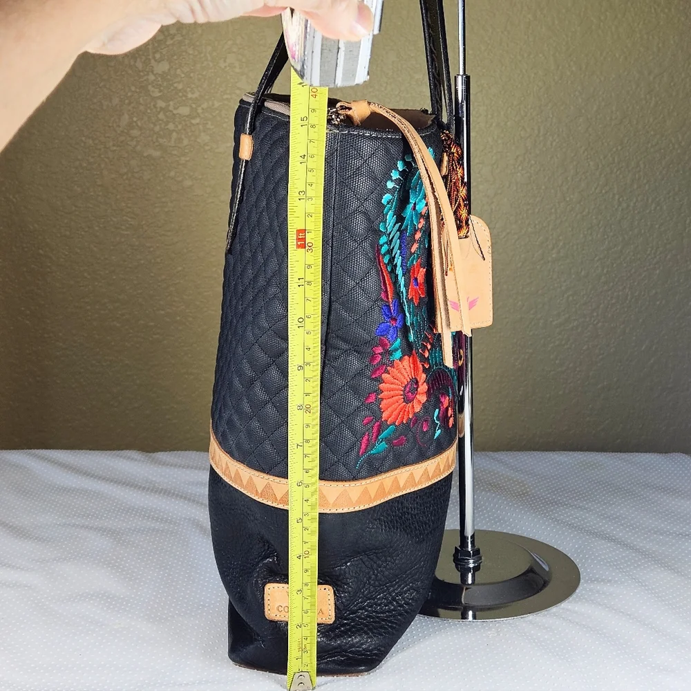 Consuela Multicolor Embroidered Tote - Picture 3 of 10